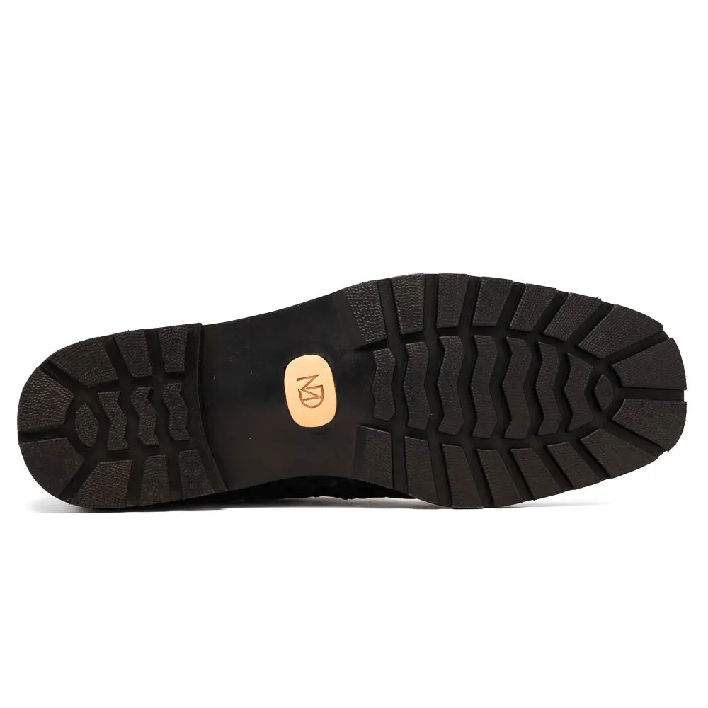 Marco Di Milano Martinelli Black Caiman Crocodile Ankle Boots