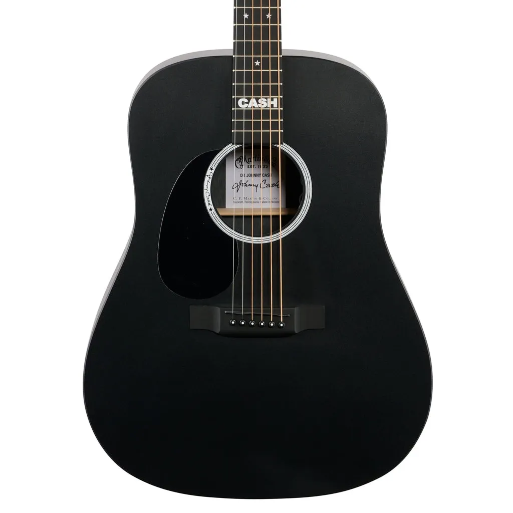 Martin DX Johnny Cash: X-Series Signature Edition Left Handed - Jett Black