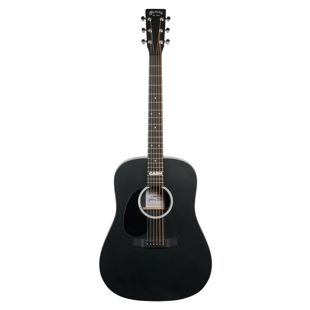 Martin DX Johnny Cash: X-Series Signature Edition Left Handed - Jett Black