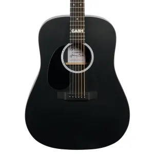 Martin DX Johnny Cash: X-Series Signature Edition Left Handed - Jett Black