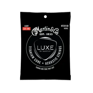 Martin MTCN160 - Titanium Core Strings - Light Tension 12-55 Guitar Strings