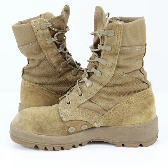 McRae Military Boots Men’s 2.5 W Hot Weather Desert Tan Vibram Sole