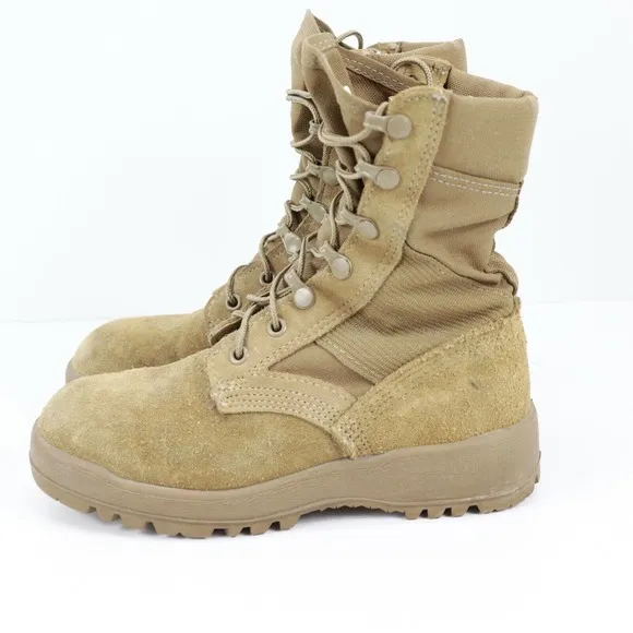 McRae Military Boots Men’s 2.5 W Hot Weather Desert Tan Vibram Sole