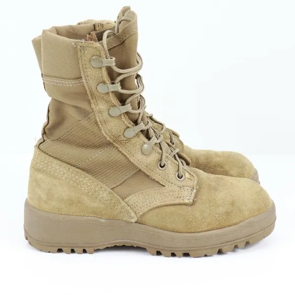 McRae Military Boots Men’s 2.5 W Hot Weather Desert Tan Vibram Sole