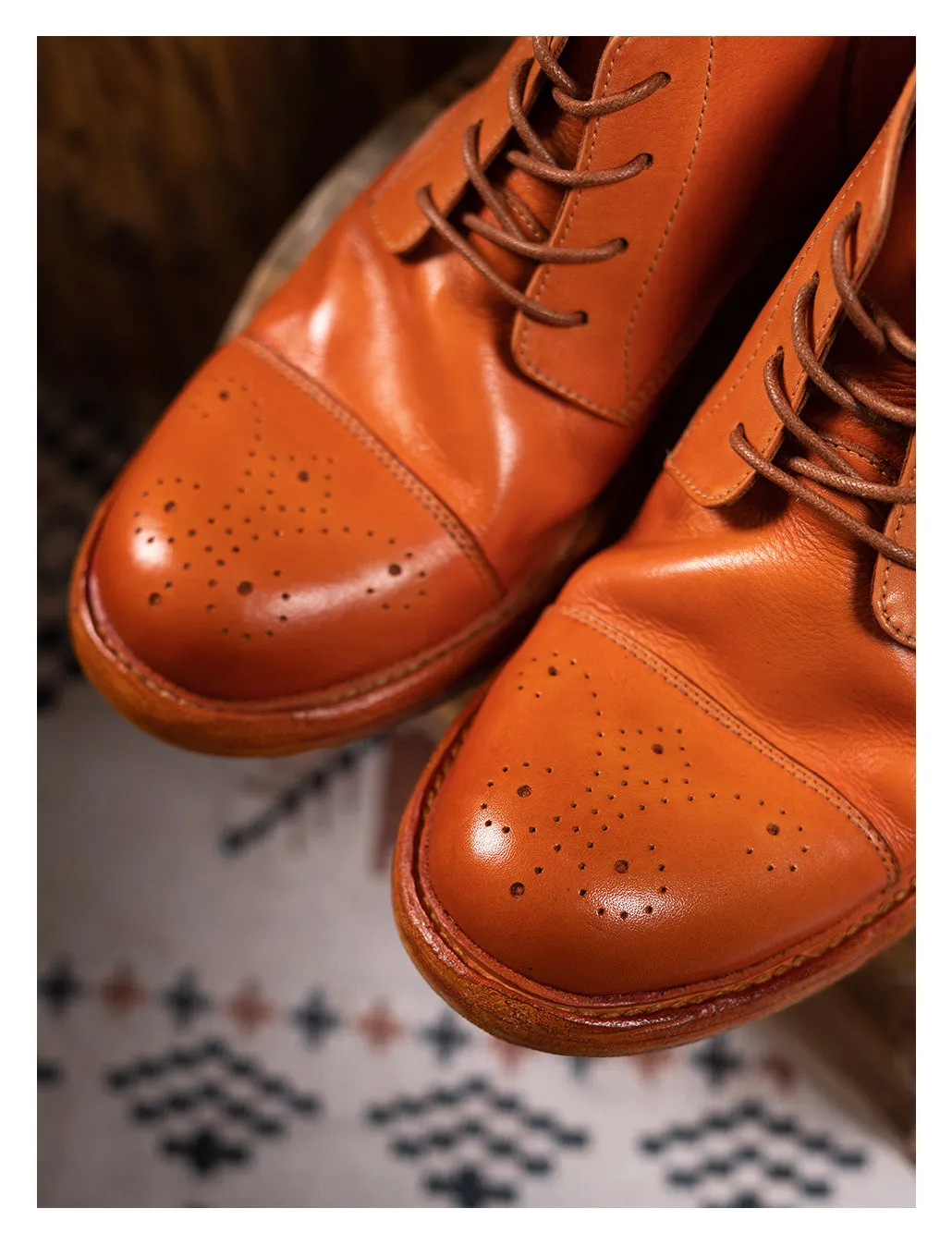 Men's Brogue Derby Boots