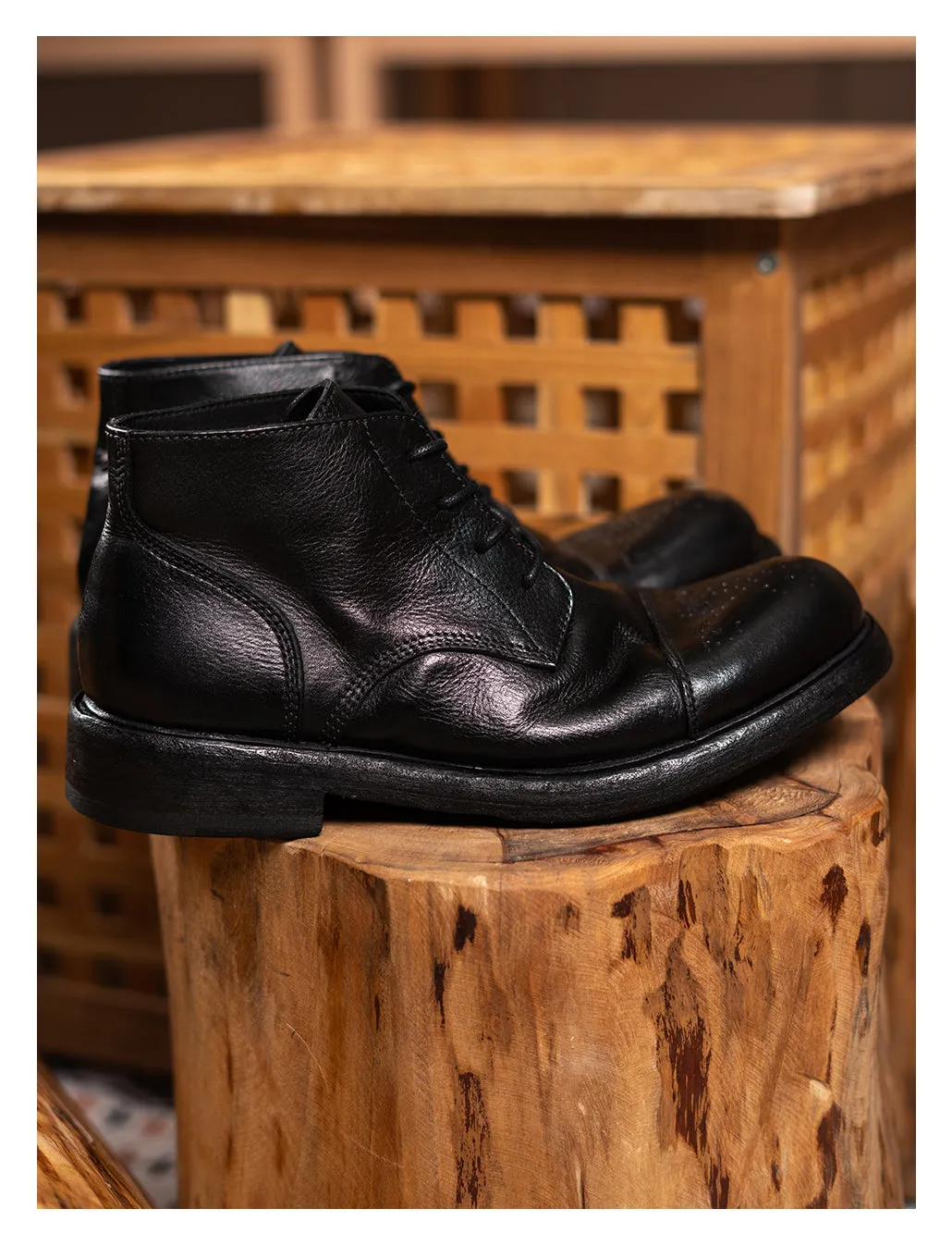 Men's Brogue Derby Boots