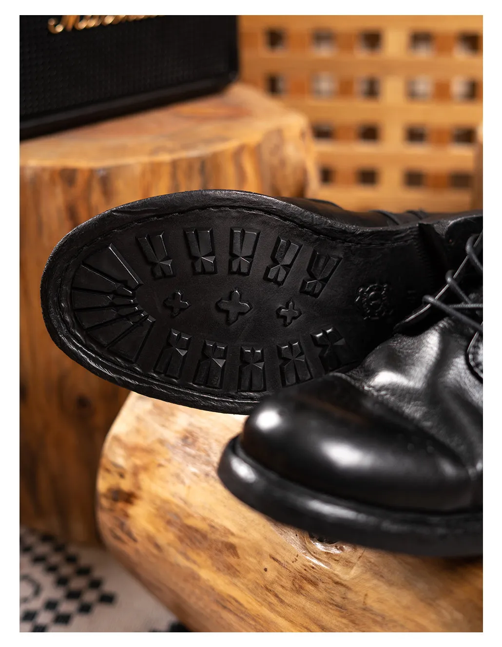 Men's Brogue Derby Boots