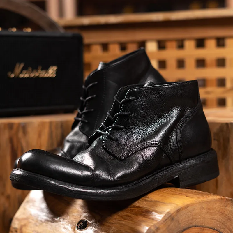 Men's Brogue Derby Boots