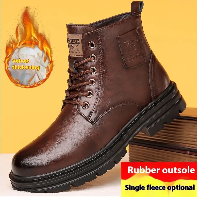Men's Winter Martin Boots - Business Casual Style