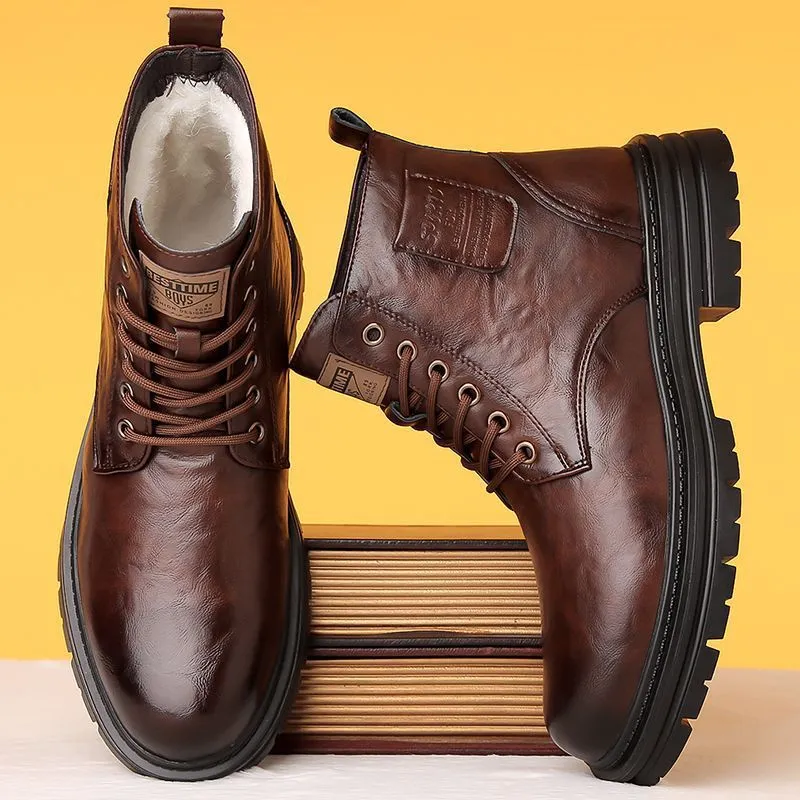 Men's Winter Martin Boots - Business Casual Style