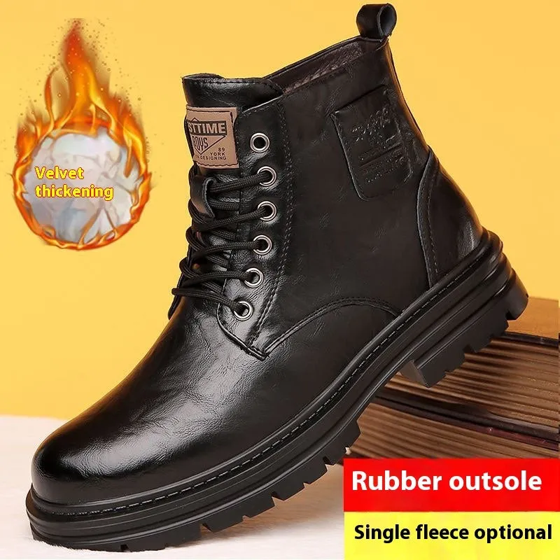 Men's Winter Martin Boots - Business Casual Style