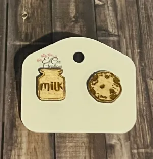 Milk & Cookies Stud Earrings