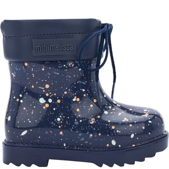 Mini Melissa kids water resistant  rain comfy boot size 2 new