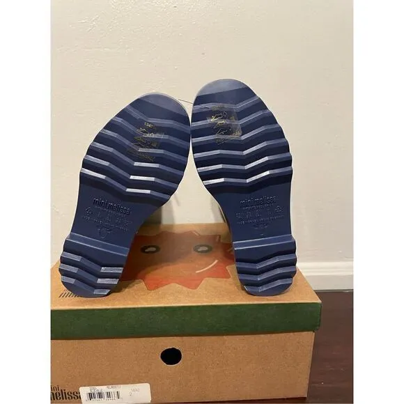 Mini Melissa kids water resistant  rain comfy boot size 2 new