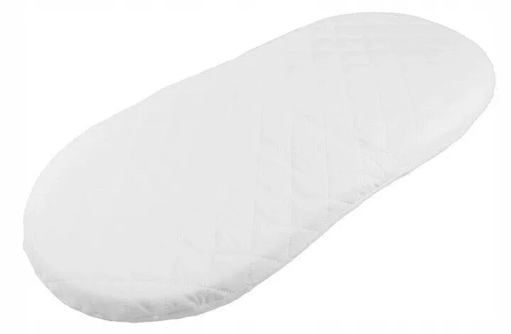 Moses Basket Mattress Cosy Quilted Bassinet Baby Pram Oval Breathable 70X35cm
