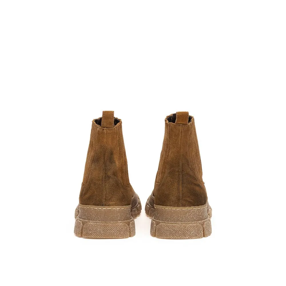 Multicolor Suede Leather Boot