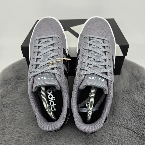 New adidas Daily 4.0 Grey Core Black Men's Shoes Size 10