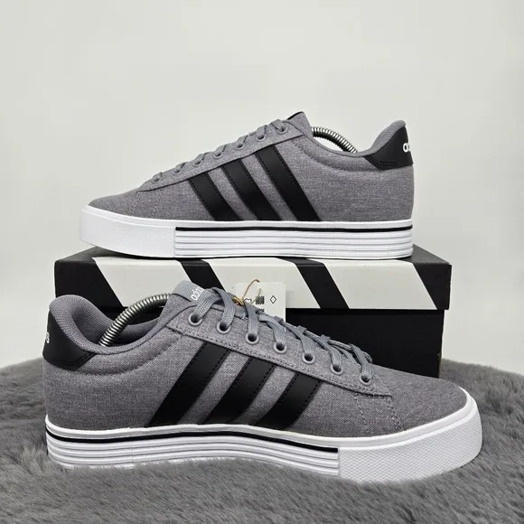 New adidas Daily 4.0 Grey Core Black Men's Shoes Size 10