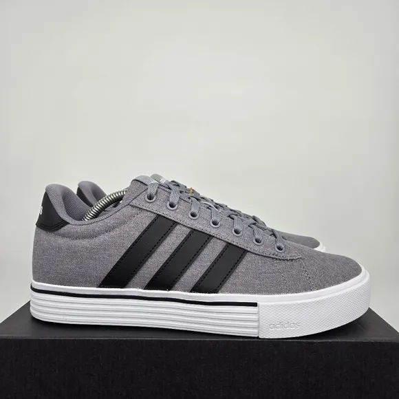 New adidas Daily 4.0 Grey Core Black Men's Shoes Size 10