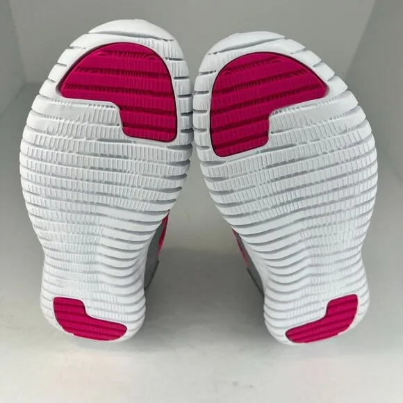New Balance Girls OTPGRVAD Gray Pink Playgruv V2 Low Top Size 4 Bungee Shoes