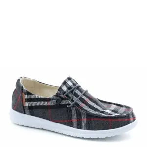 NEW CORKYS FOOTWEAR plaid kayak shoe in grey