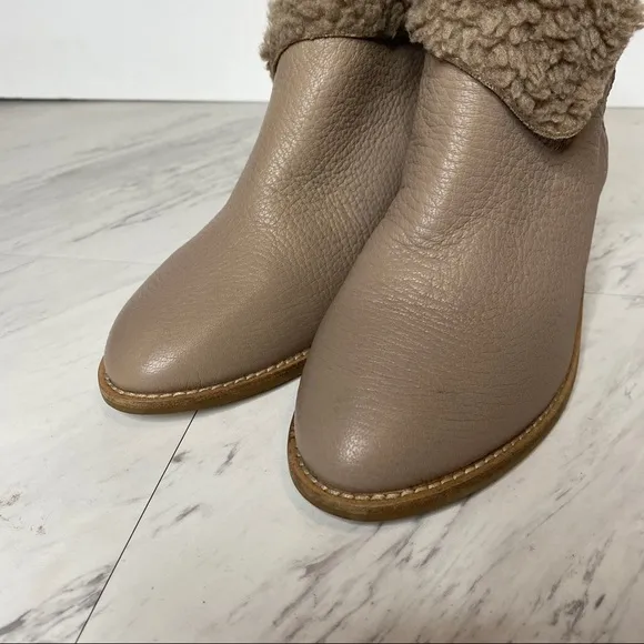 New! Kelsi Dagger Kayak Faux Fur Leather Boot 8.5