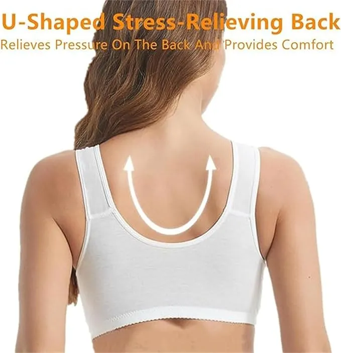 NEW White Moona Bra - Front Closure Breathable Bra for Seniors, Lena Wear Bra for Seniors Sz 40