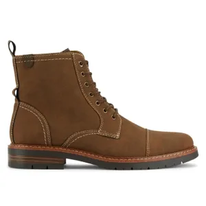 New w/o Box Men's Dockers Rawls Rugged Cap Toe Logger Boots Size 7 Color:Drk Tan