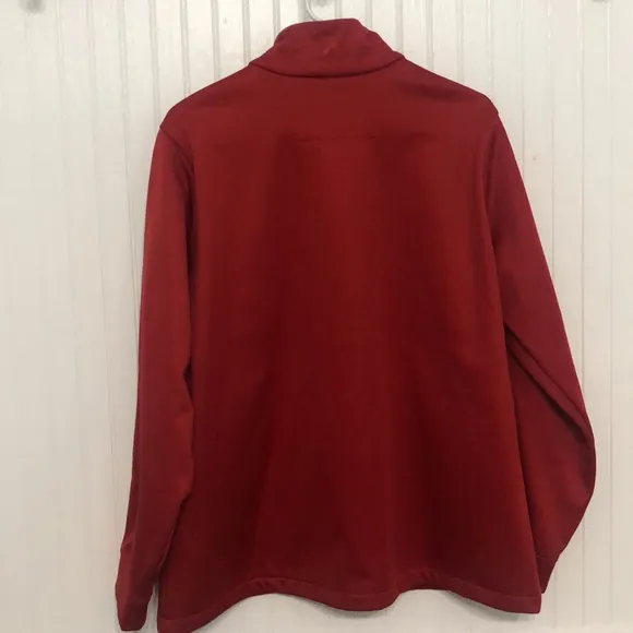 NHL Blackhawks Wms ANTIGUA MicroSuedeBacked Lightweight Scuba JACKET PocketsNWOT