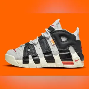 Nike Air More Uptempo Hoops (GS) Shoes Off-White Black Orange- Size 7Y