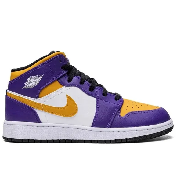 Nike Purple and Gold Sneakers