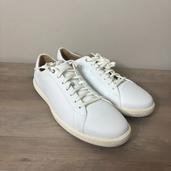 NWOT Cole Haan Grand Crosscourt II Men's White Leather Sneaker C26515 Size 9.5