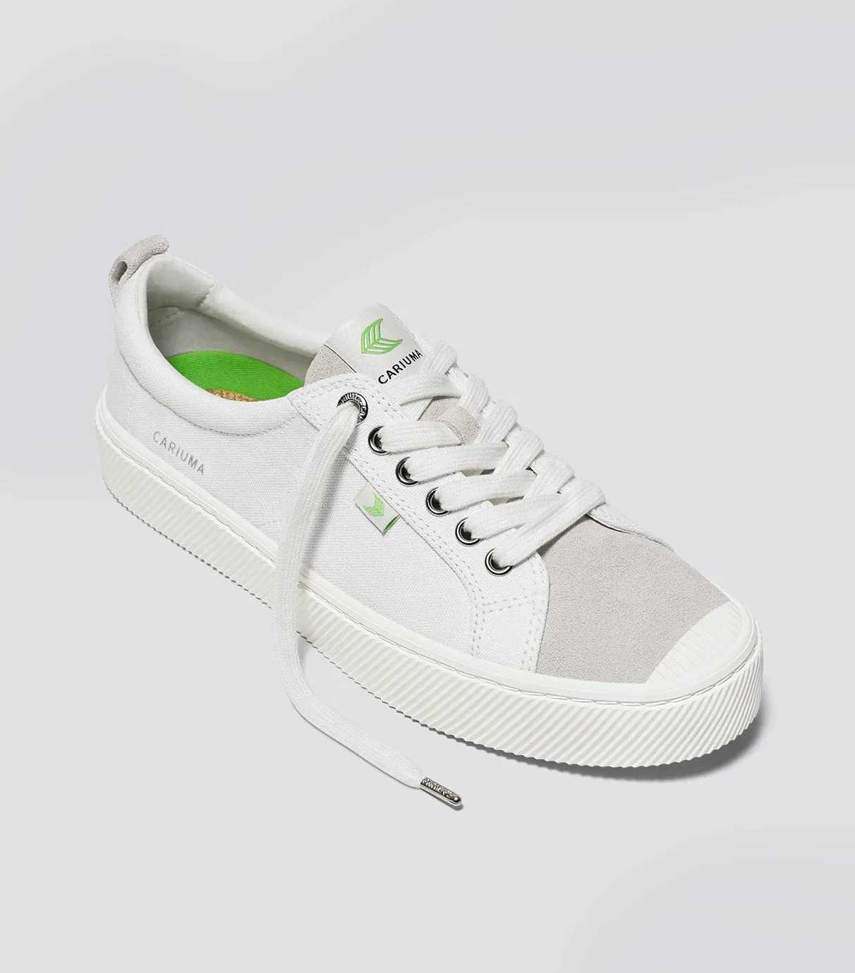 OCA Low Off-White Canvas Vintage White Suede Sneaker Women