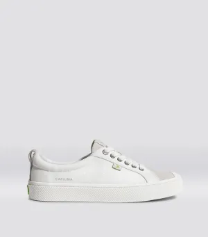 OCA Low Off-White Canvas Vintage White Suede Sneaker Women