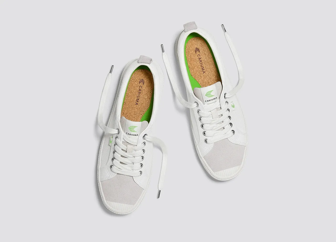 OCA Low Off-White Canvas Vintage White Suede Sneaker Women