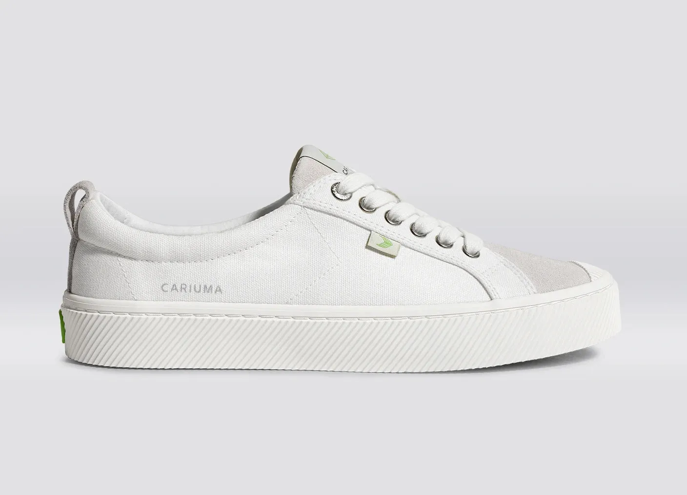 OCA Low Off-White Canvas Vintage White Suede Sneaker Women