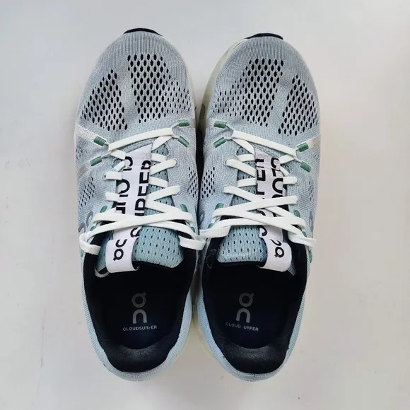ON Cloudsurfer Sneakers 8.5 Light Blue Athletic Running Shoes Men's