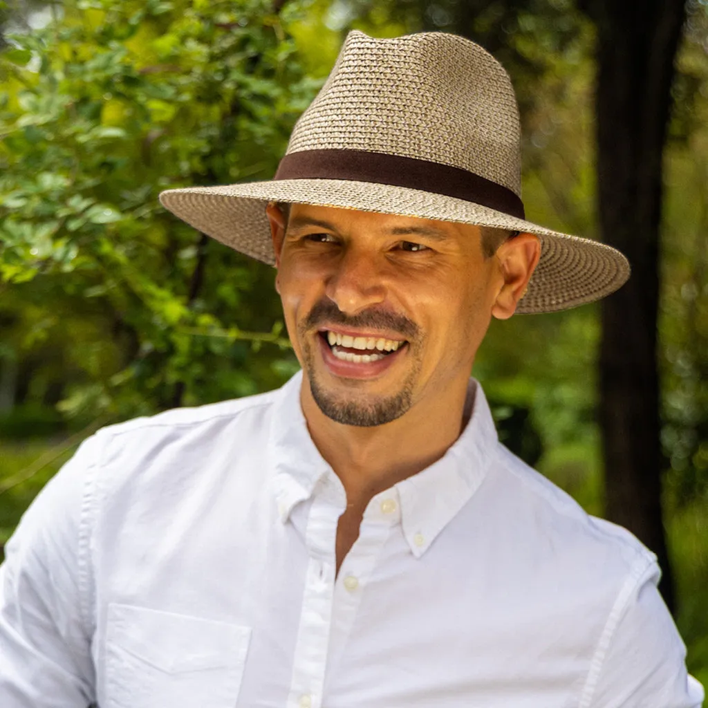 Outback Lightweight Fedora Hat - Chocolate