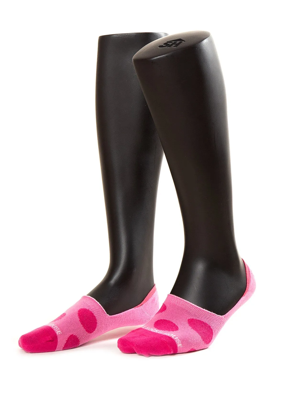 Pink Dots Design Women Invisible Socks