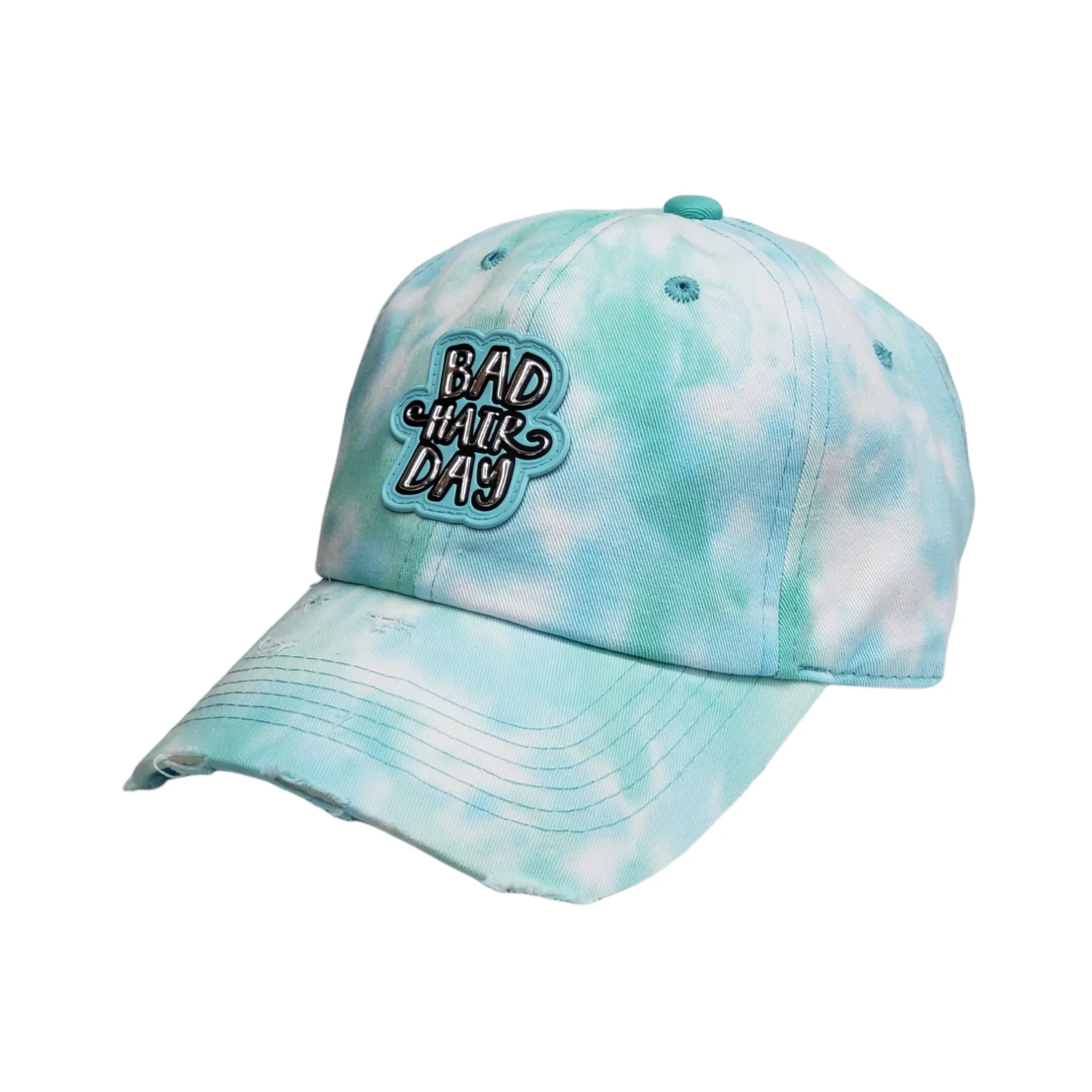 Pit Bull "Bad Hair Day" Patch Tie Dye Cotton Dad Hat