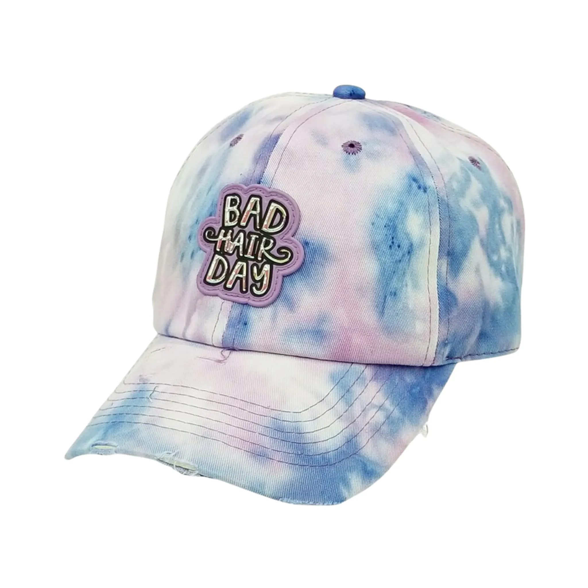 Pit Bull "Bad Hair Day" Patch Tie Dye Cotton Dad Hat