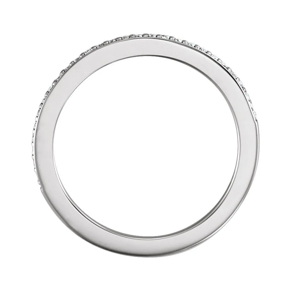 Platinum 1/8 CTW Diamond Band, Size 7
