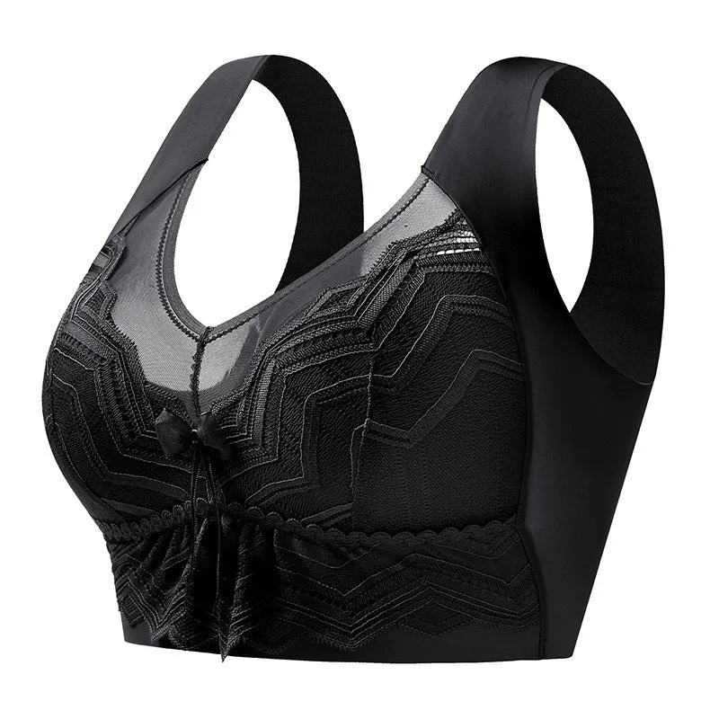 Plus-Size Lace Breathable Bra