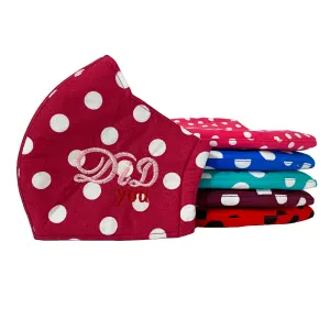 Polka Dot Contoured Non-Medical Face Mask