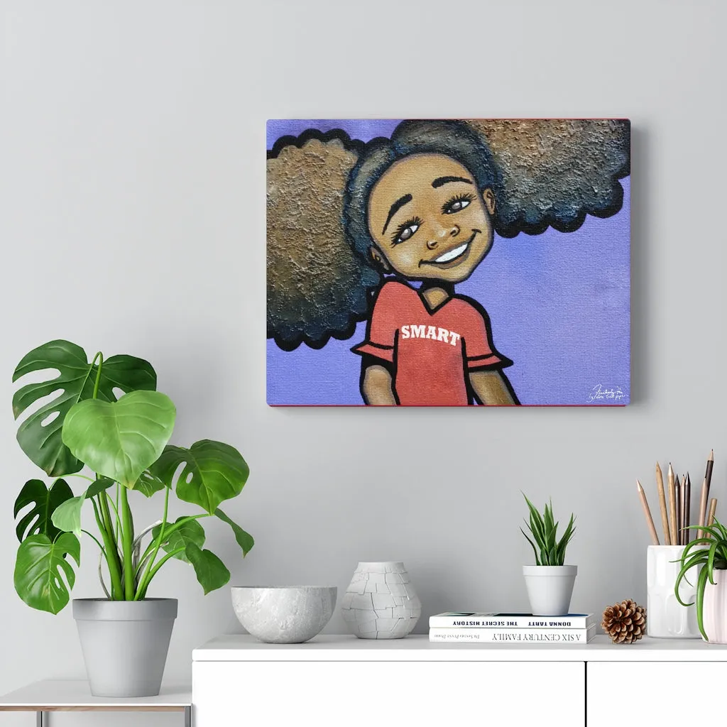 "Smart Girl" Canvas Gallery Wrap Print