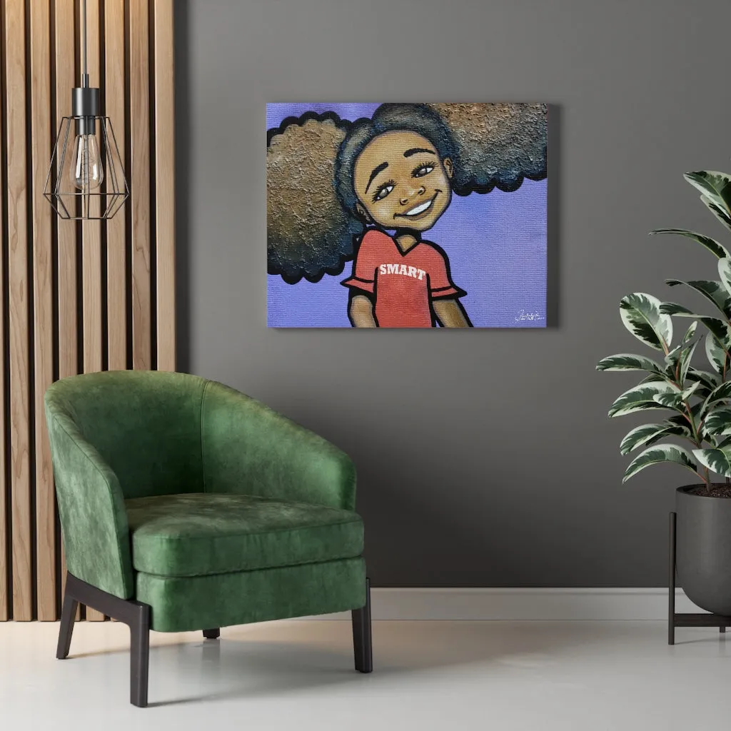 "Smart Girl" Canvas Gallery Wrap Print