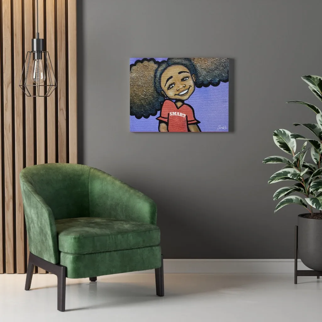 "Smart Girl" Canvas Gallery Wrap Print