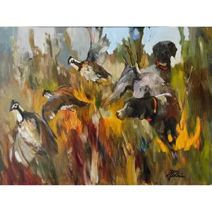 "Turn 'Em On A Dime" Painting by Dirk Walker