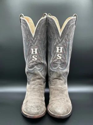 Ray Jones Custom Cowboy Boots Sueded size 13 D