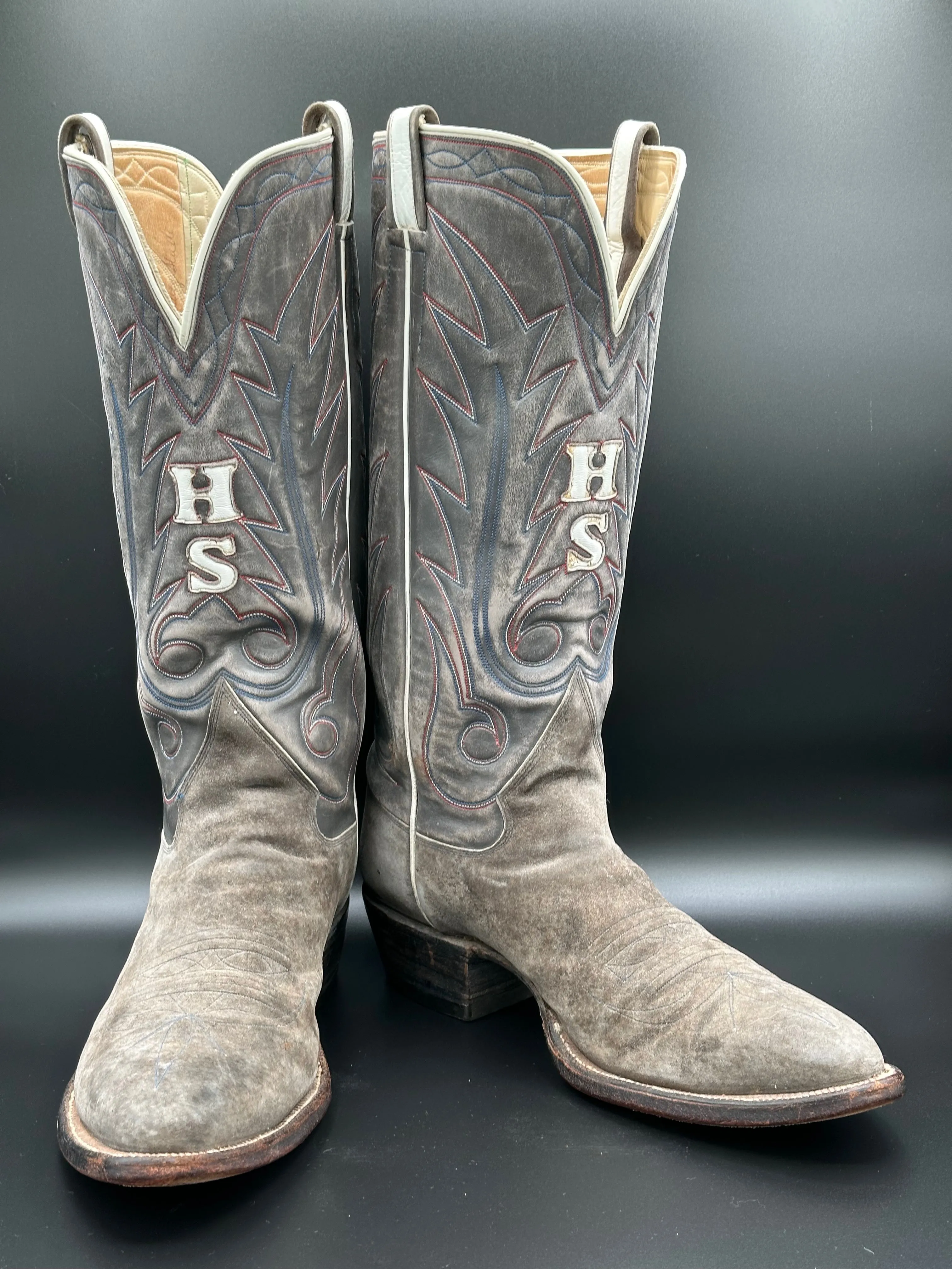 Ray Jones Custom Cowboy Boots Sueded size 13 D